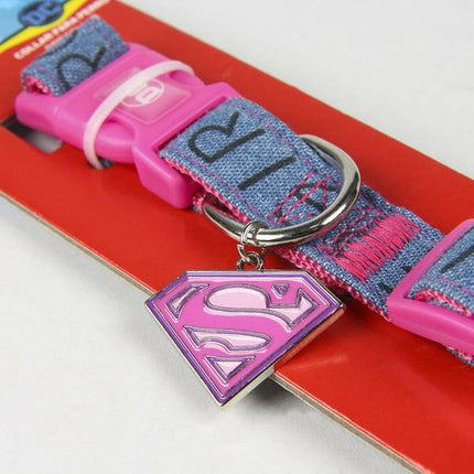 Superman Hundhalsband Superman Rosa S/M
