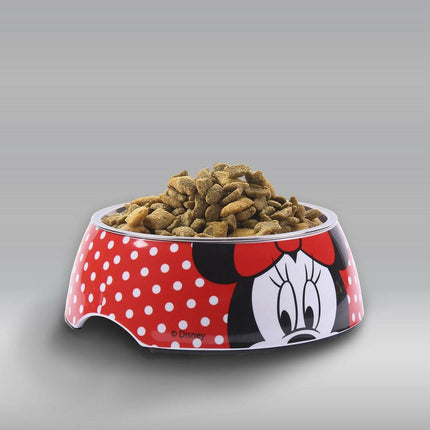 Minnie Mouse Hundmatare Minnie Mouse Röd Melamin 180 Ml Svart Metall