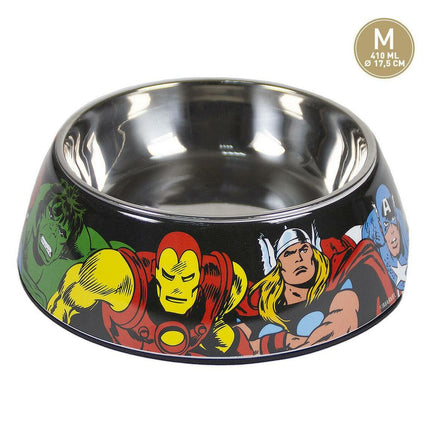 Marvel Hundmatare Marvel Melamin 410 Ml Röd Metall