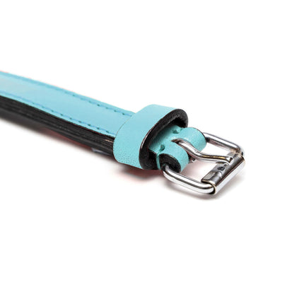 Gloria Hundhalsband Gloria 30 Cm Vadderad Läder Blå