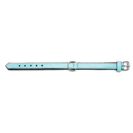 Gloria Hundhalsband Gloria 30 Cm Vadderad Läder Blå