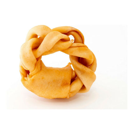 Gloria Hundgodis Gloria Snackys Rawhide Honung 12 Cm Donut Flätning