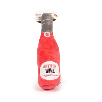 Gloria Mjuk Leksak För Hundar Gloria Woof Woof Wine Rosa Polyester Polypropen