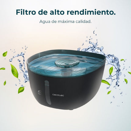 Cecotec Fontän För Husdjur Cecotec Svart Svart/Blå Plast