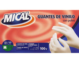 Mical Engångshandskar Mical Vinilo Talla M M (100 Antal)