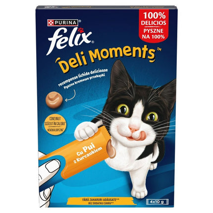 Purina Snack For Cats Purina Felix Deli Moments Chicken Kyckling 4 X 10 G
