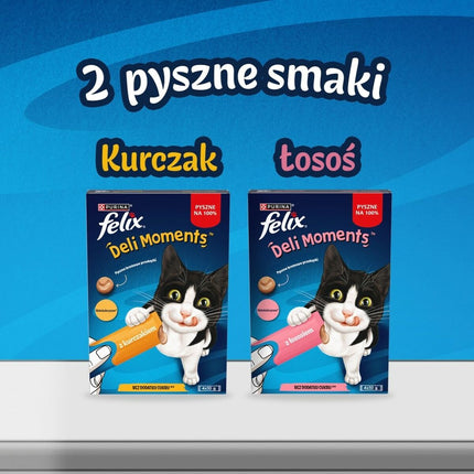 Purina Snack For Cats Purina Felix Deli Moments Salmon 4 X 10 G