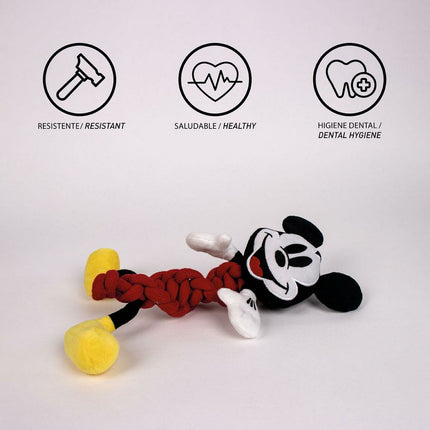 Mickey Mouse Tuggleksak För Hundar Mickey Mouse Röd 11 X 27 X 9,5 Cm