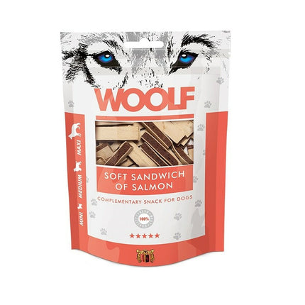 Woolf Hundgodis Woolf Soft Sandwich Of Salmon Lax 100 G