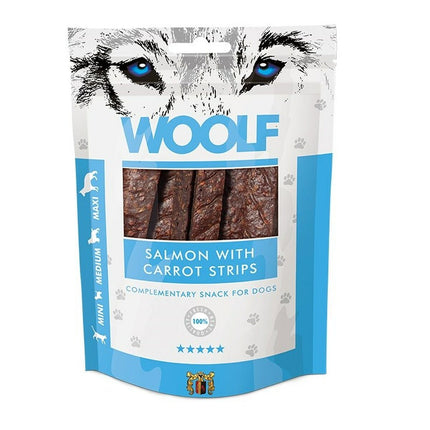 Woolf Hundgodis Woolf Salmon With Carrot Strips Lax 100 G