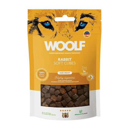 Woolf Hundgodis Woolf Soft Cubes Rabbit Kanin 100 G
