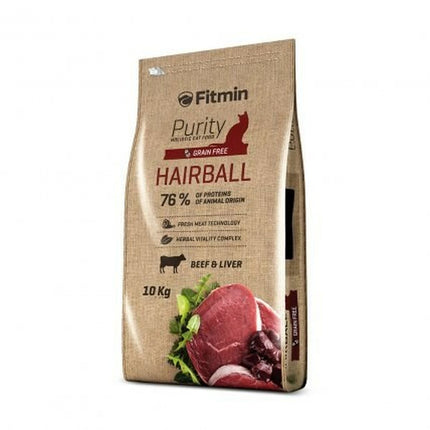Fitmin Kattmat Fitmin Purity Hairball Vuxen Kalvkött Lever Nötkött 10 Kg