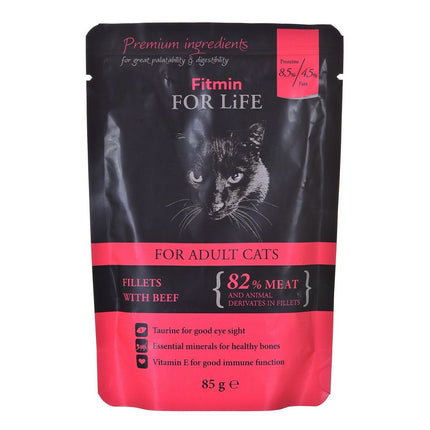 Fitmin Kattmat Fitmin Adult Kalvkött 85 G