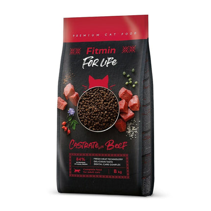 Fitmin Kattmat Fitmin For Life Castrate Vuxen Kalvkött 8 Kg
