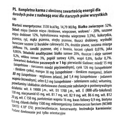 Fitmin Foder Fitmin Light & Senior Vuxen Kalvkött Fåglar Gris 12 Kg