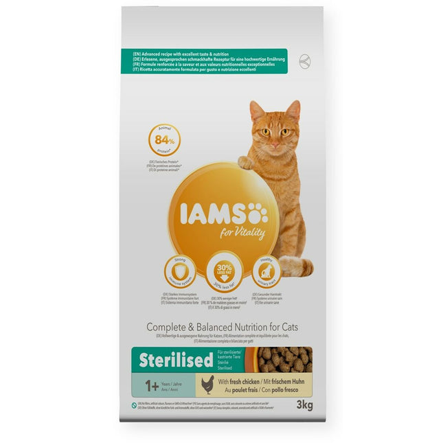 Eukanuba Kattmat Eukanuba Vitality Adult Sterilised Kyckling 3 Kg