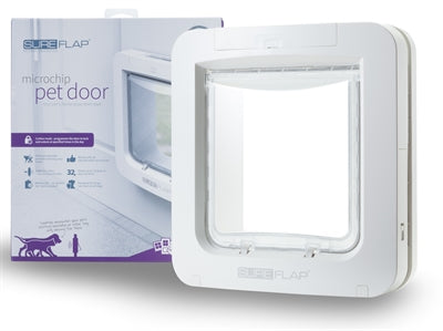 Sureflap Katzenklappe Mikrochip Weiss Large