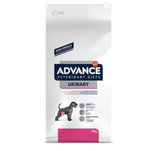 Advance Veterinary Diet Dog Urinary Urinewegen 3 kg en 12 kg droogvoer voor honden met struvietstenen och urinewegproblemen