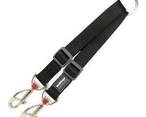 Red Dingo Koppling För 2-Hundsledning Red Dingo Svart Black (2 X 25-34 Cm)