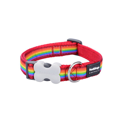 Red Dingo Hundhalsband Red Dingo Style Rainbow 15 Mm X 24-36 Cm