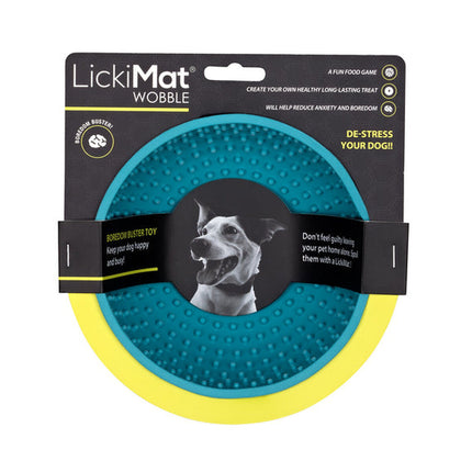 Lickimat Hundmatare Lickimat Wobble Turkos Gummi