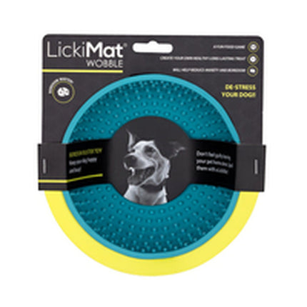 Lickimat Hundmatare Lickimat Wobble Turkos Gummi