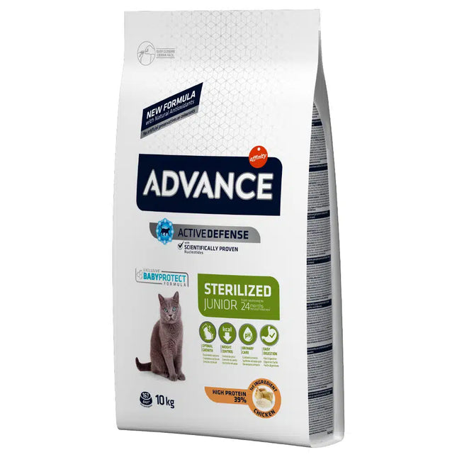 Advance Cat Junior Sterilized 10 kg – kittenvoer voor gesteriliseerde jonge katten