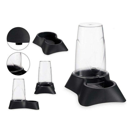 Mascow Matskål För Husdjur Transparent Antracitgrå Polypropen 650 Ml 12,5 X 18 X 19 Cm