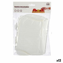 Bigbuy Home Engångshandskar Set Transparent Plast (12 Antal)