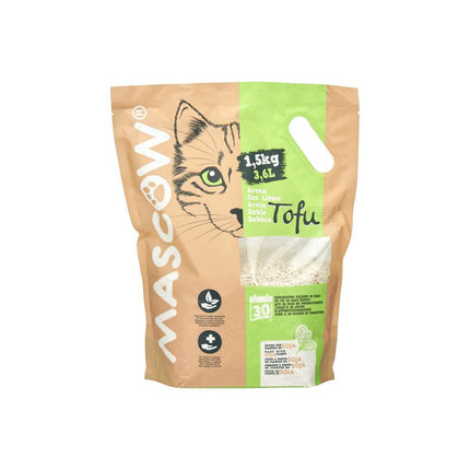 Mascow Kattsand 1,5 Kg Soja Vit (8 Antal)
