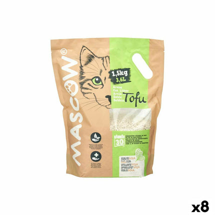 Mascow Kattsand 1,5 Kg Soja Vit (8 Antal)
