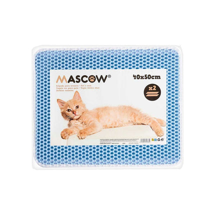 Mascow Matta För Kattsandlåda Blå 50 X 40 X 1,5 Cm (12 Antal)