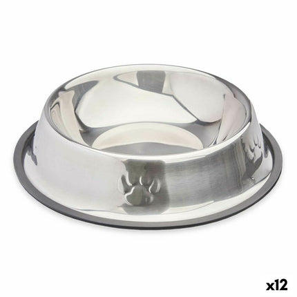 Mascow Hundmatare Mascow 309 Grå Silvrig Gummi Metall 26 X 7 X 26 Cm (12 Antal)