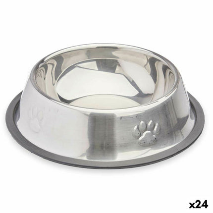 Mascow Hundmatare Mascow 311 Grå Silvrig Gummi Metall 35 X 0,03 X 25 Cm (24 Antal)