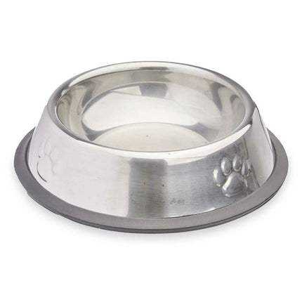 Mascow Hundmatare Mascow 312 Grå Silvrig Gummi Metall 15 X 4 X 15 Cm (24 Antal)