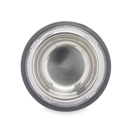 Mascow Hundmatare Mascow 312 Grå Silvrig Gummi Metall 15 X 4 X 15 Cm (24 Antal)