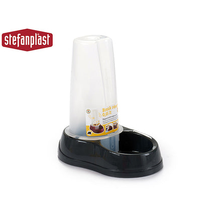 Stefanplast Matskål För Husdjur Stefanplast 04092 Transparent Mörkgrå Plast 650 Ml 12 X 19,5 X 19 Cm (12 Antal)