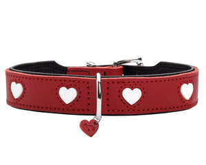 Hunter Hundhalsband Hunter Love M 41-49 Cm Röd