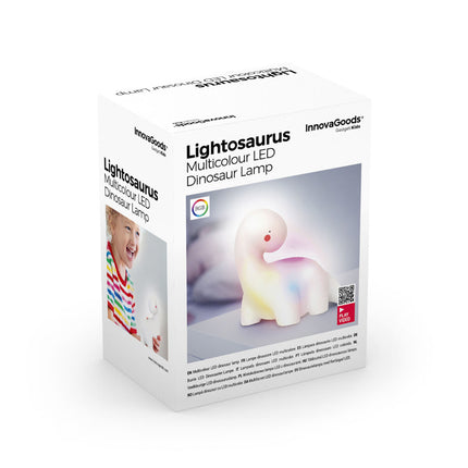 Innovagoods Flerfärgad Dinosaurielampa Med Led Lightosaurus Innovagoods