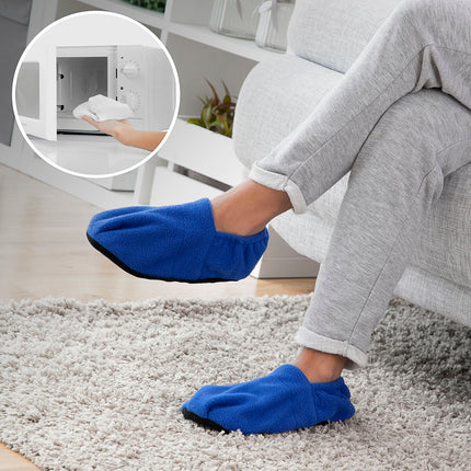 Innovagoods Mikrovågsuppvärmningsbara Tofflor Innovagoods Blå