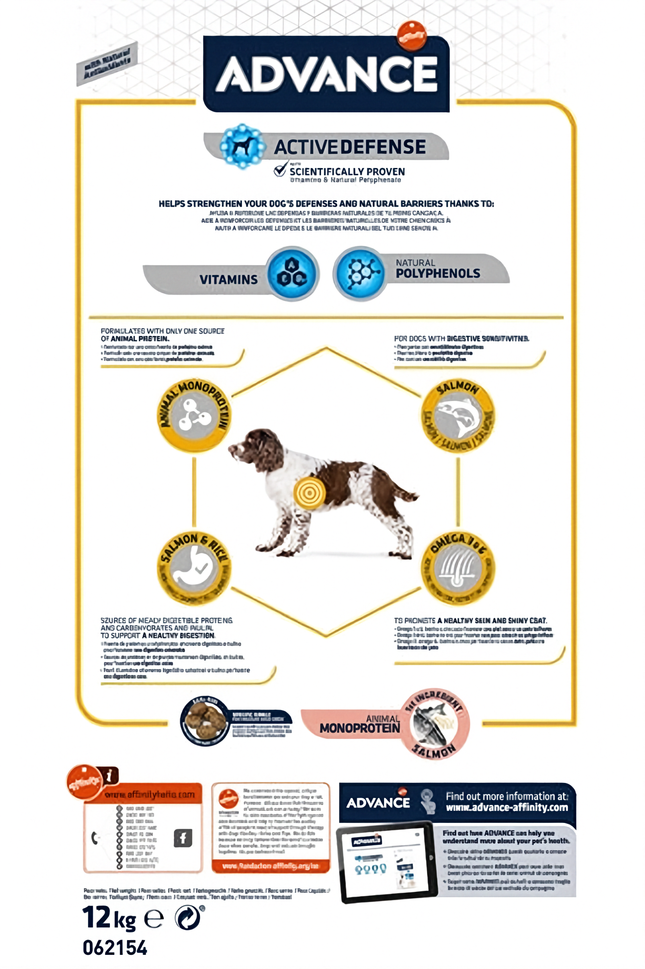 Advance Sensitive Salmon/Rice 12 kg – Droogvoer voor gevoelige honden