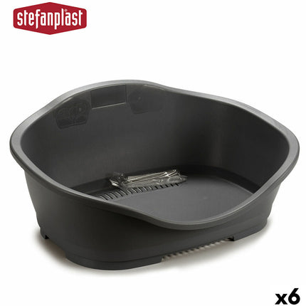 Stefanplast Säng För Husdjur Stefanplast 97621 Grå Plast 68 X 27,5 X 49 Cm 6 Antal